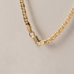 Necklace 60cm x2.70mm faceted tiger chain