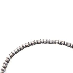 Tennis bracelet x 4mm with diamonds on platinum, secure clasp
