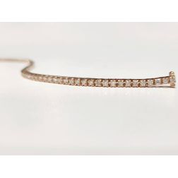74 Diamond Piramid Tennis Bracelet 17cm x 2.50mm