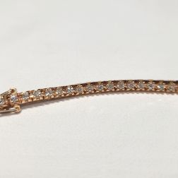 74 Diamond Piramid Tennis Bracelet 17cm x 2.50mm