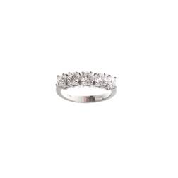 Eternity ring with 5 GIA certified Diamonds of 0,30 carats