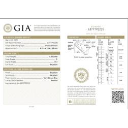Veretta 5 Diamanti Certificati GIA da 30 punti