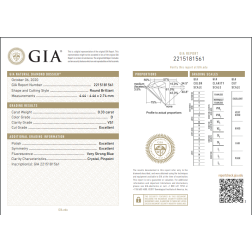 Veretta 5 Diamanti Certificati GIA da 30 punti ciascuno Pietra centrale