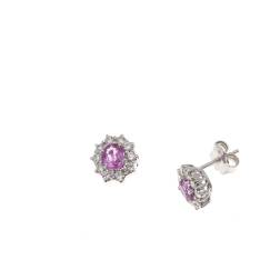 Kate earring pink sapphire