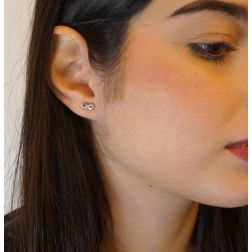 Photo of worn Infinity earrings