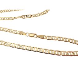 Collana Traversino 50cm x 3.40mm Oro Giallo