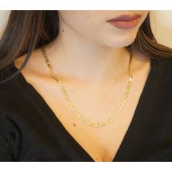 Photo of worn "Traversino" chain Necklace 50cm x 5mm