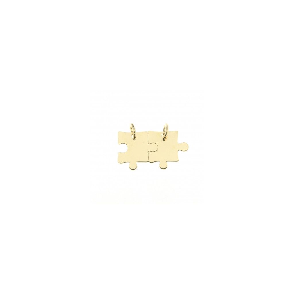18kt yellow gold divisible puzzle pendant