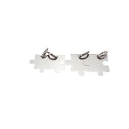 18kt white gold divisible puzzle pendant