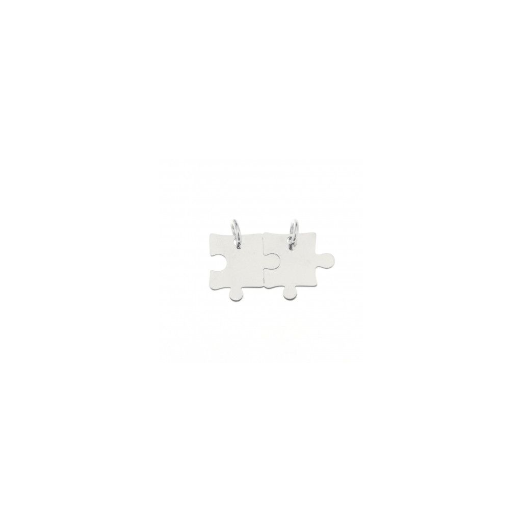 18kt white gold divisible puzzle pendant