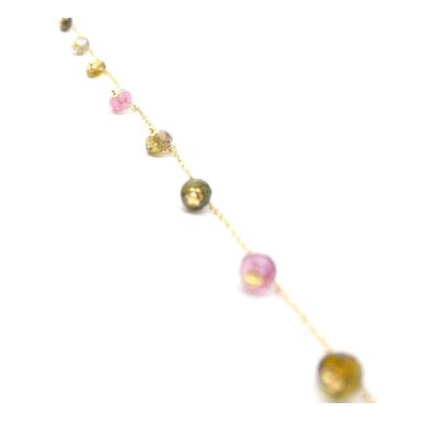 Cavigliera Intrecciata In Oro Giallo 14kt, Lunghezza 10 Pollici (25,4 Cm), Chiusura A Scatto