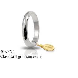 Wedding band Classic Francesina 4g White Gold UNOAERRE