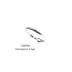 Wedding band Classic Francesina 1,5g White Gold UNOAERRE