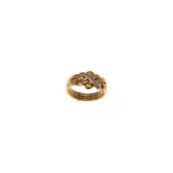 Puzzle Ring 18kt three colors Gold Small