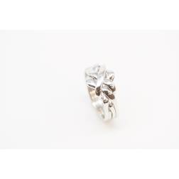 Puzzle Ring 18kt White Gold Small