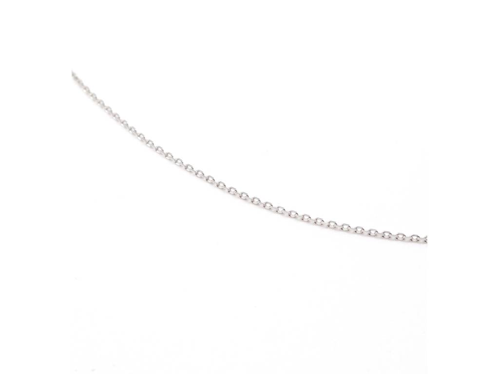 18 kt white gold chain necklace 40cm