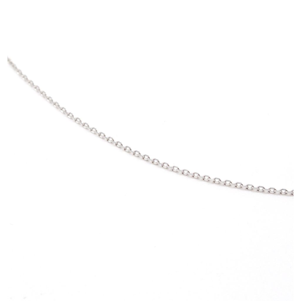 white gold chain necklace 40cm