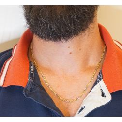 Collana grumetta bicolore 50 cm