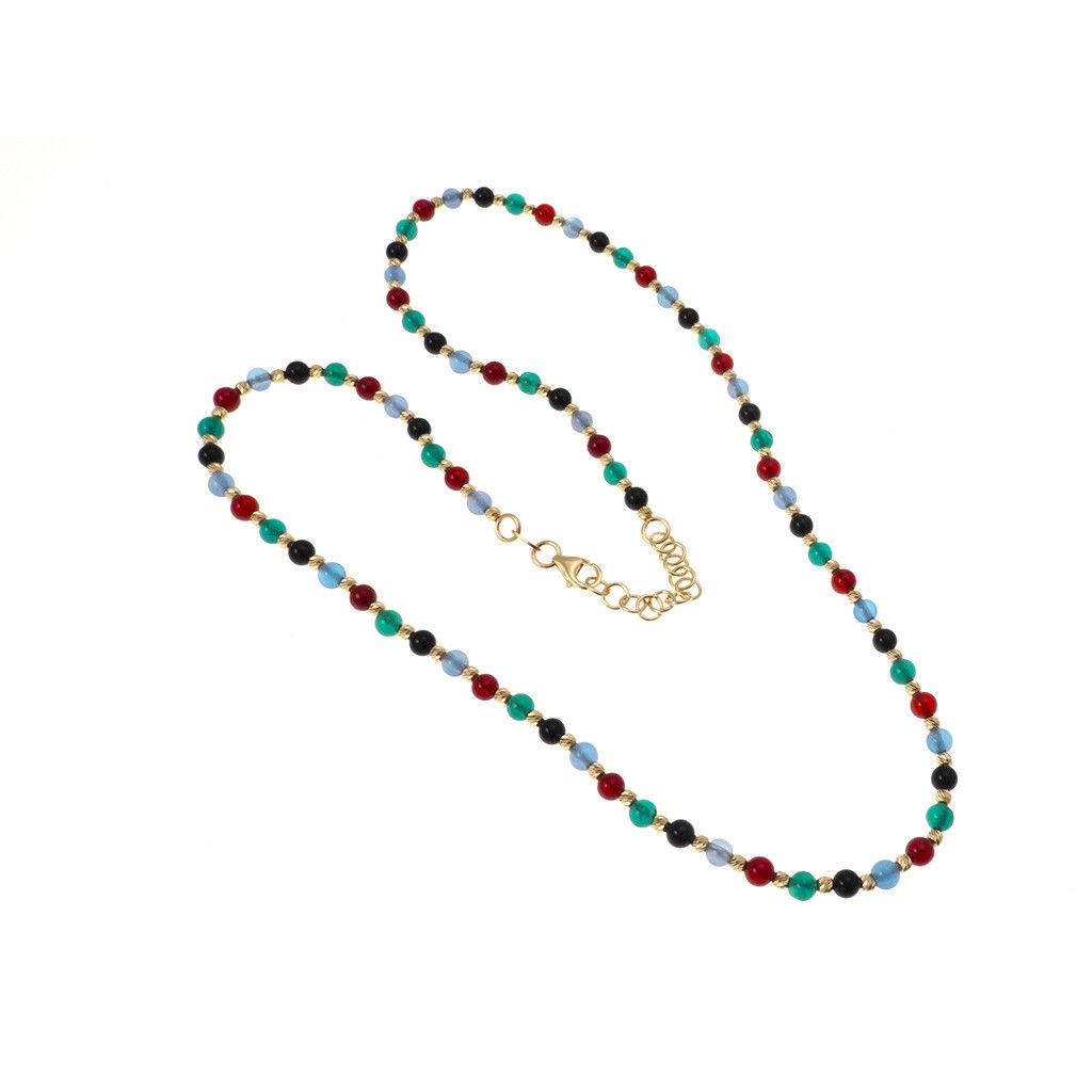 Multicolor sphere Necklace