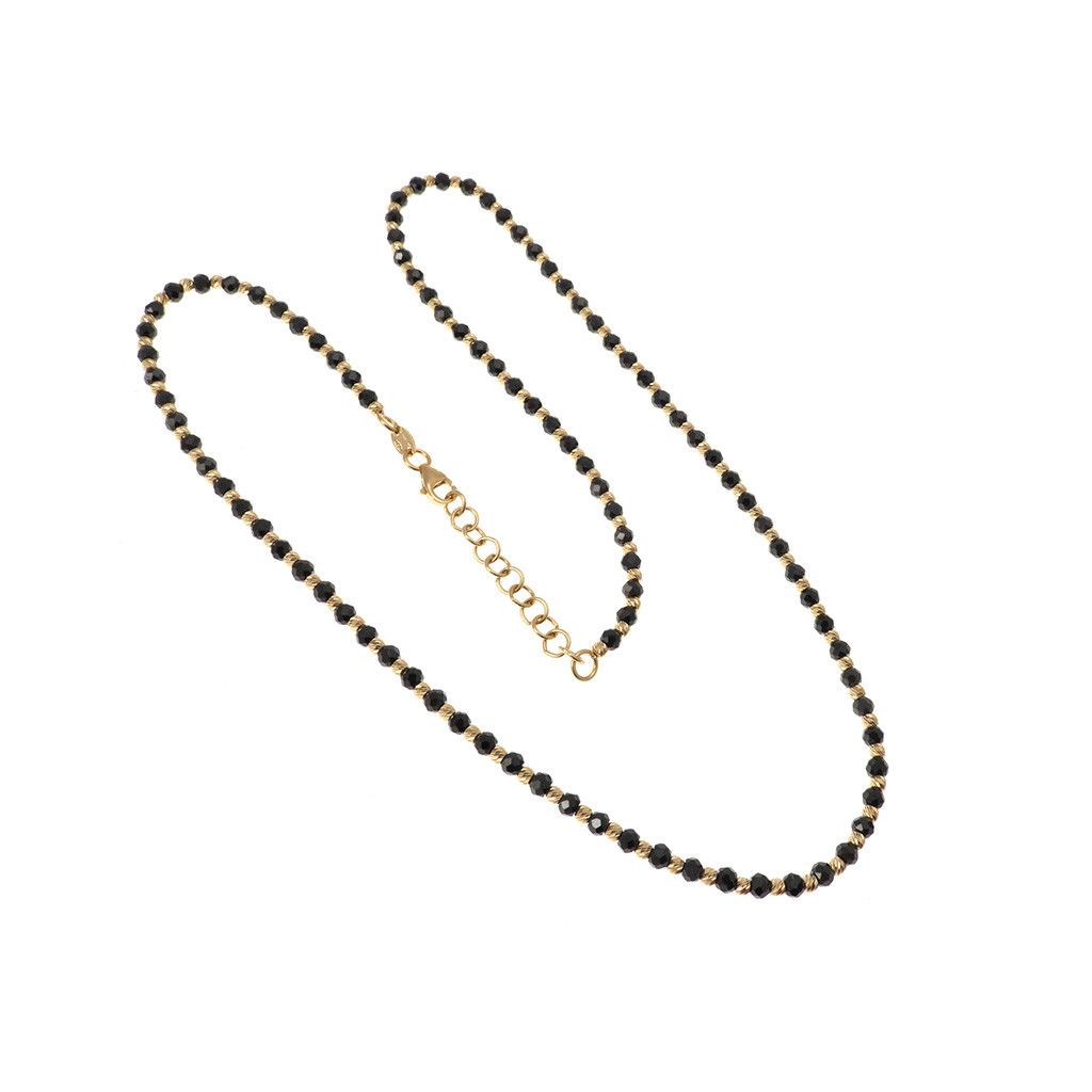 Black spheres Necklace