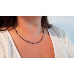 Photo of worn Multicolor sphere Necklace