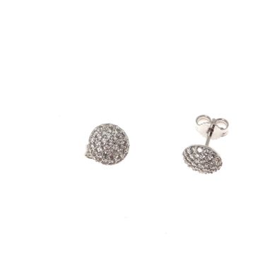 Orecchini Solitario Zaffiro Simulato 1 Ct Argento Placcato Oro Bianco &ndash; Mglcollection