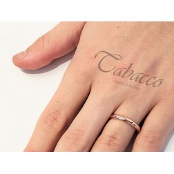 Photo of worn Wedding band Classic Francesina 4g Rose Gold UNOAERRE