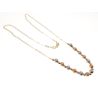 CARISSMA Collana Donna Oro Giallo 9kt Con Piastrina Su Catena A Sfere - 51 Cm - Gioiello Italiano