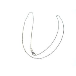 white gold chain necklace 40cm