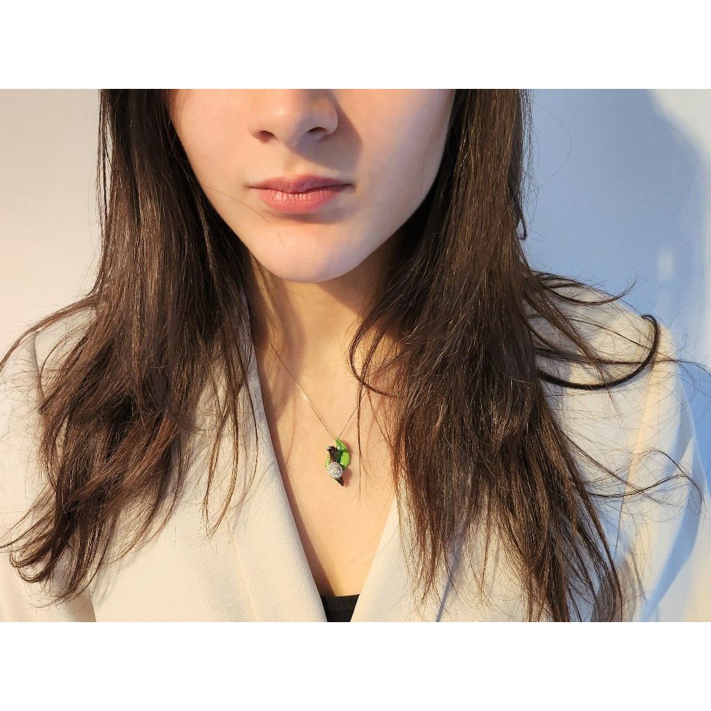 Set Gioielli Donna Con Ciondolo Lumaca E Orecchini In Opale Rosa – Regalo In Elegante Scatola - 5