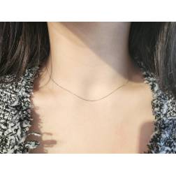 Necklace Veneta 45cm 0.5mm 18kt white gold