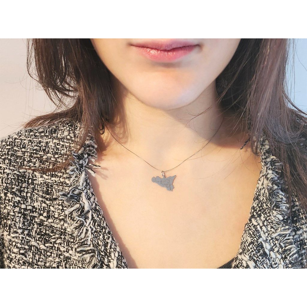 Collana con ciondolo sicilia - Italia