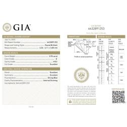 Diamante Certificato GIA 0.90 D VVS1