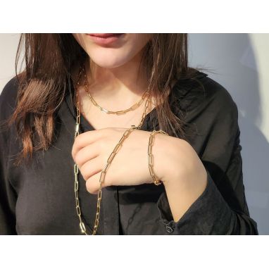Collana Catana Rolo In Oro Giallo 10K 2,3 Mm – Lunghezza 40-50 Cm – Senza Pietre, Finitura Lucida