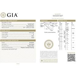Diamante Certificato GIA 0.18 D VVS1