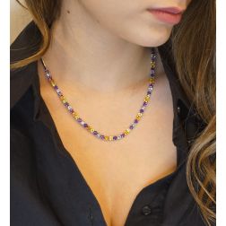 Girocollo tennis multicolor foto indossata