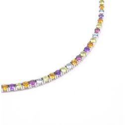 Girocollo tennis multicolor