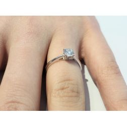 Photo of worn SALINA 0.50ct Engagement Ring