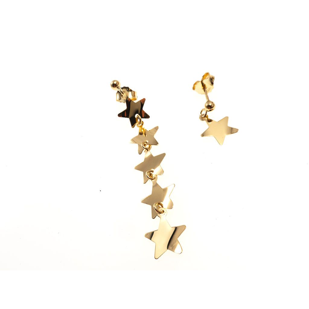 Andralok Orecchini A Lobo Oro Giallo 9kt – Ciondolo Mamma Canguro E Piccolo – Gioiello Fatto A Mano UK In Confezione Regalo