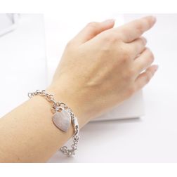 White gold Heart Bracelet