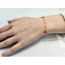 Bracciale Cuore Luna Stella smaltate foto indossata