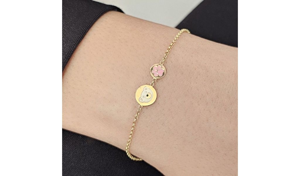 Children's bracelets in 18 kt gold