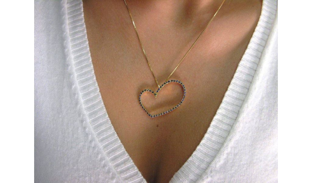 Heart-shaped pendants.